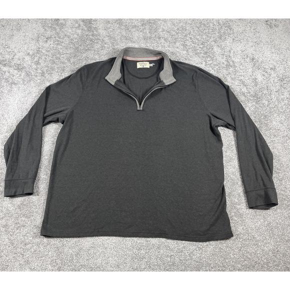 The Normal Brand 1/4 Zip Pullover Mens 3XL Sweater Soft Gray XXXL - Picture 2 of 13
